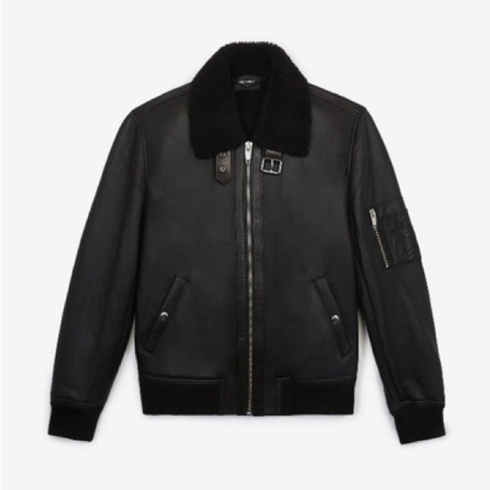 The Kooples Leather Biker Jacket Shearling lining. 2 days only discount offer!